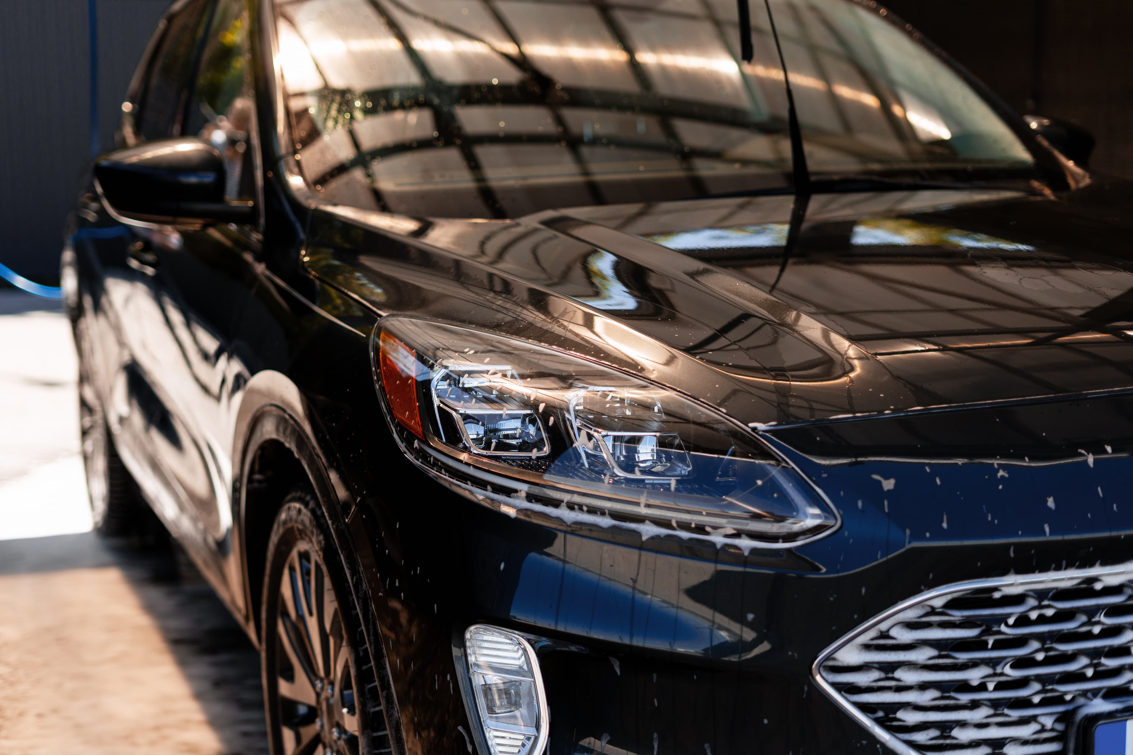 Paint correction BMW 3-serie — voor behandeling